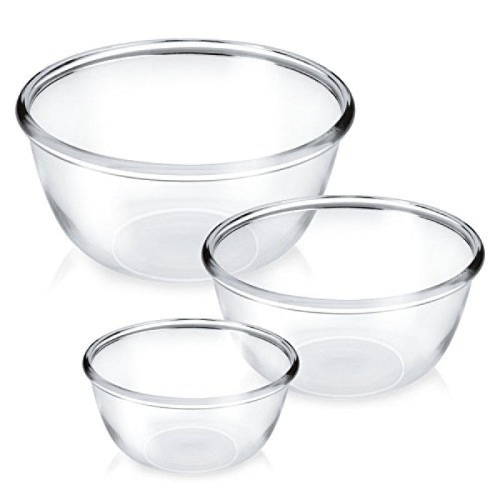 Glass Mixing Bowl Set (3-Piece)