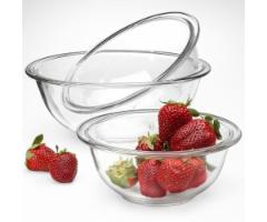 Glass Mixing Bowl Set (3-Piece)